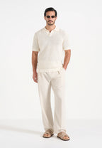 IZÁN-Polo Premium de Punto Calado con Cuello Resort