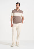 FEDE-Polo de Punto Premium con Franja en Contraste