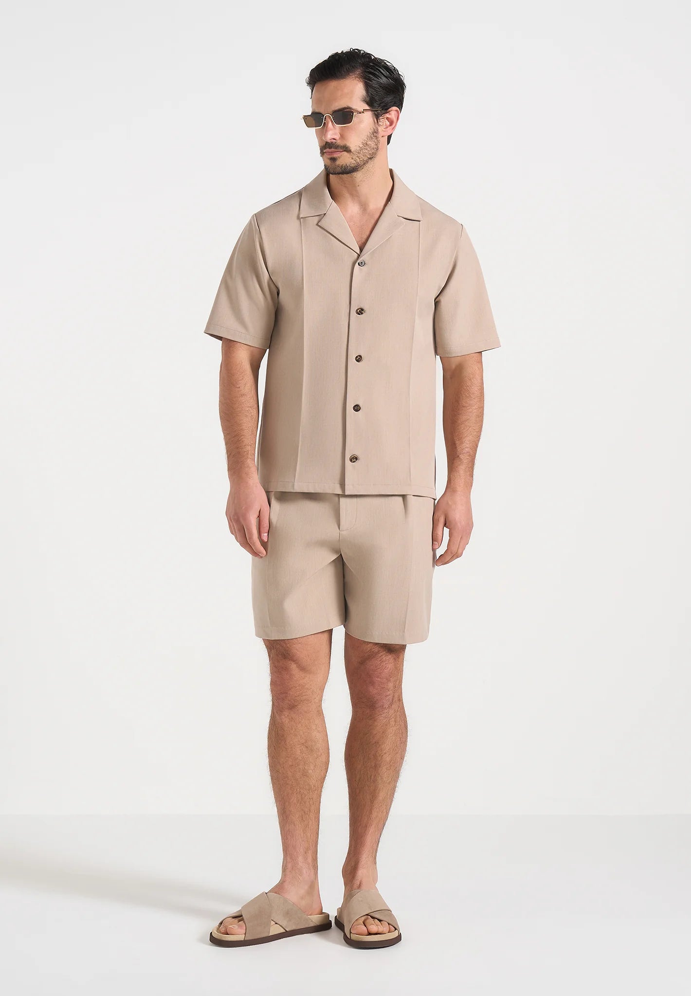 FELIX-Camisa Premium de Corte Tailored con Cuello Resort