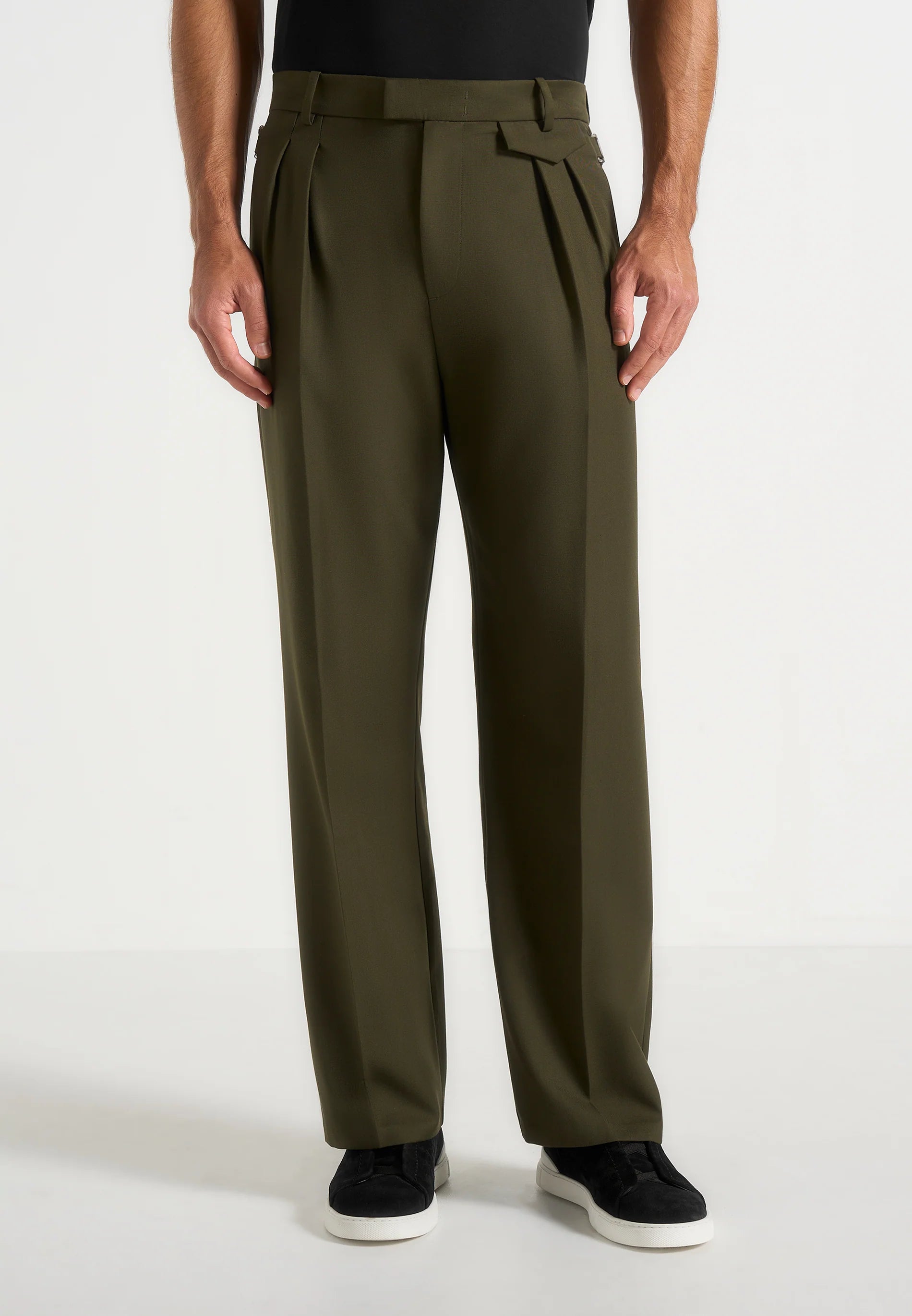 XAVI-Pantalón Premium de Corte Amplio con Pinzas™