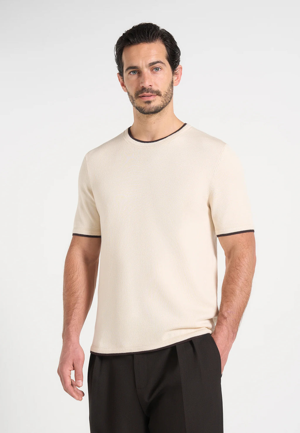ULISES-Camiseta de Punto Contrastado