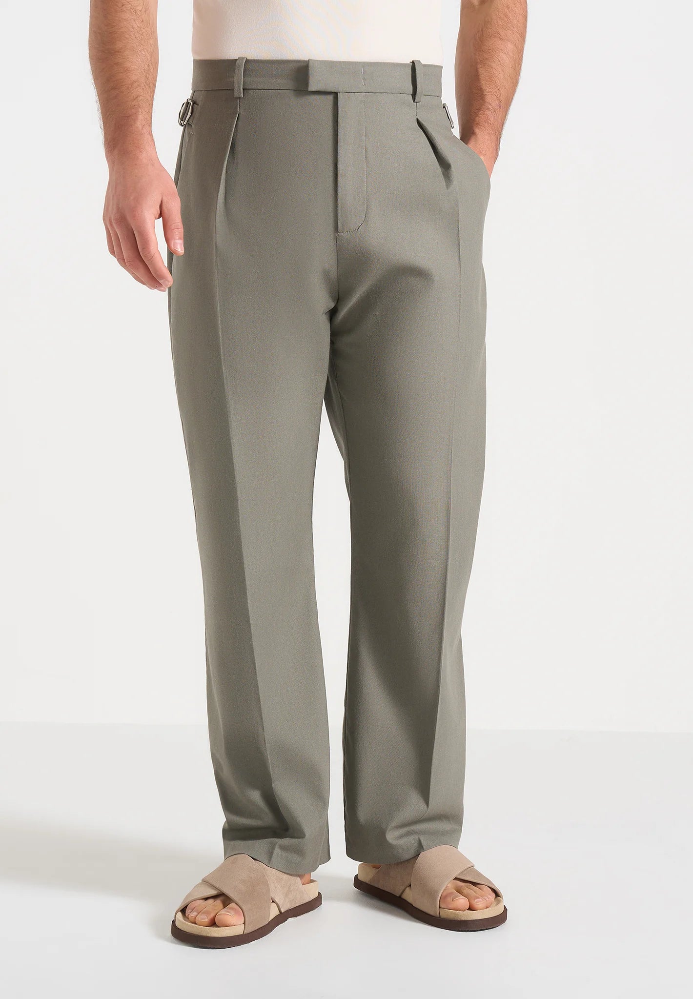 XAVI-Pantalón Premium de Corte Amplio con Pinzas™