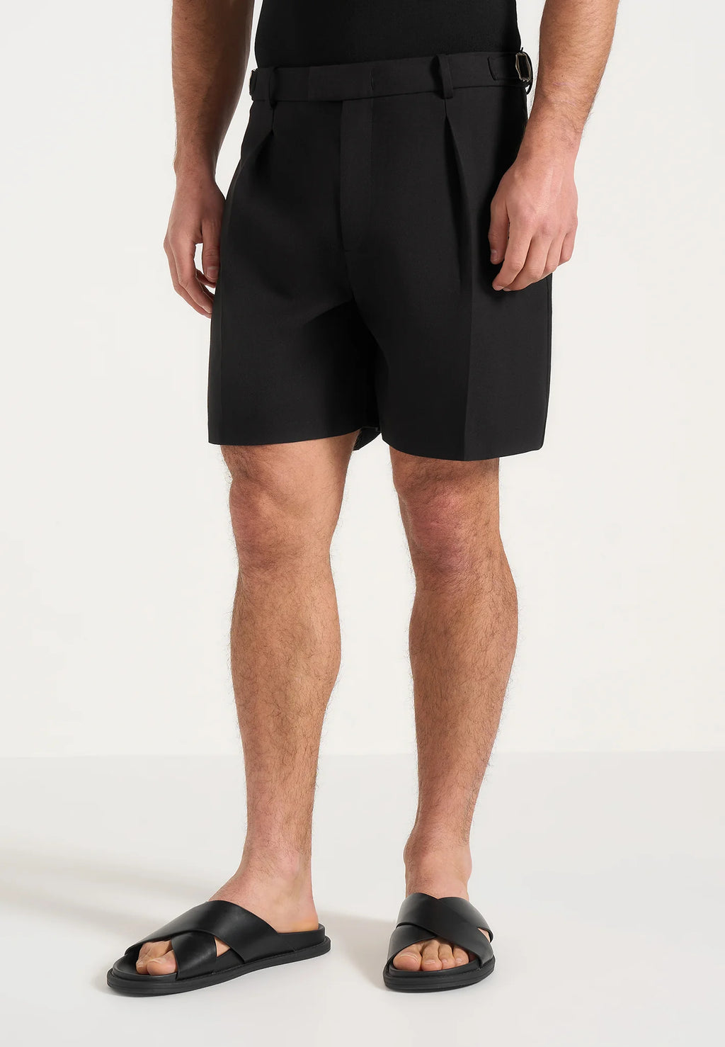 MIGUEL-Bermuda Tailored Premium con Pinzas y Ajustadores Laterales