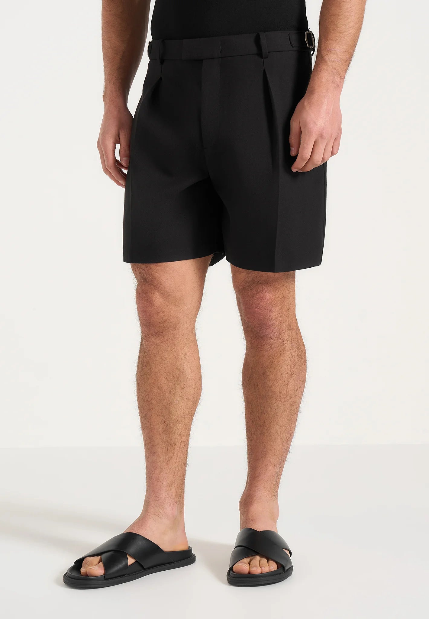 MIGUEL-Bermuda Tailored Premium con Pinzas y Ajustadores Laterales
