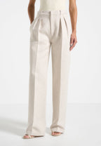 JULIA-Pantalón plisado elegante