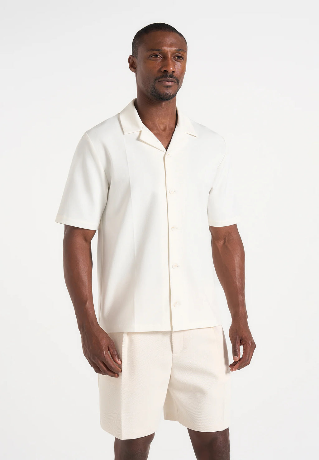 FELIX-Camisa Premium de Corte Tailored con Cuello Resort