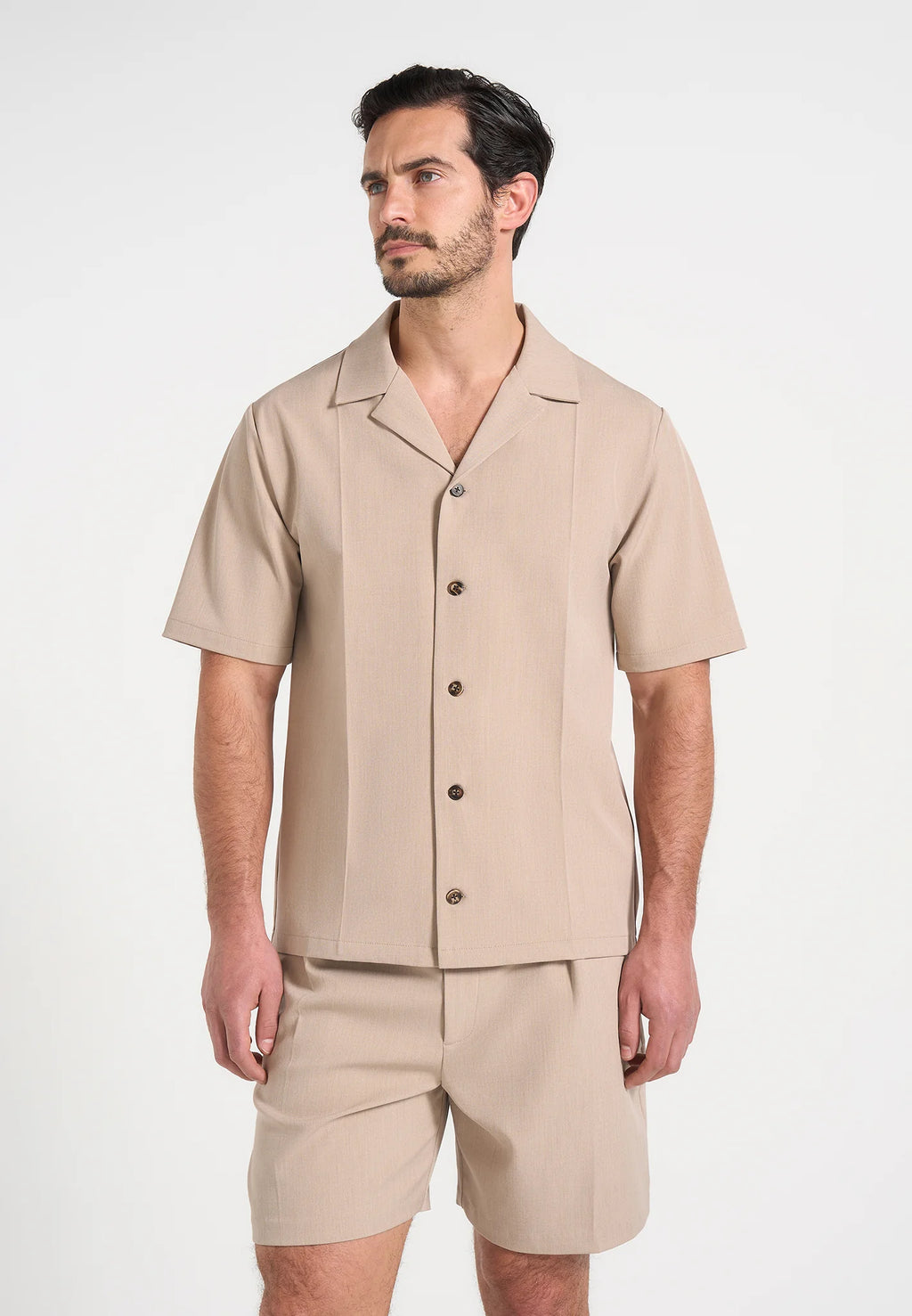 FELIX-Camisa Premium de Corte Tailored con Cuello Resort