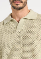 IZÁN-Polo Premium de Punto Calado con Cuello Resort