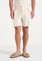 MIGUEL-Bermuda Tailored Premium con Pinzas y Ajustadores Laterales