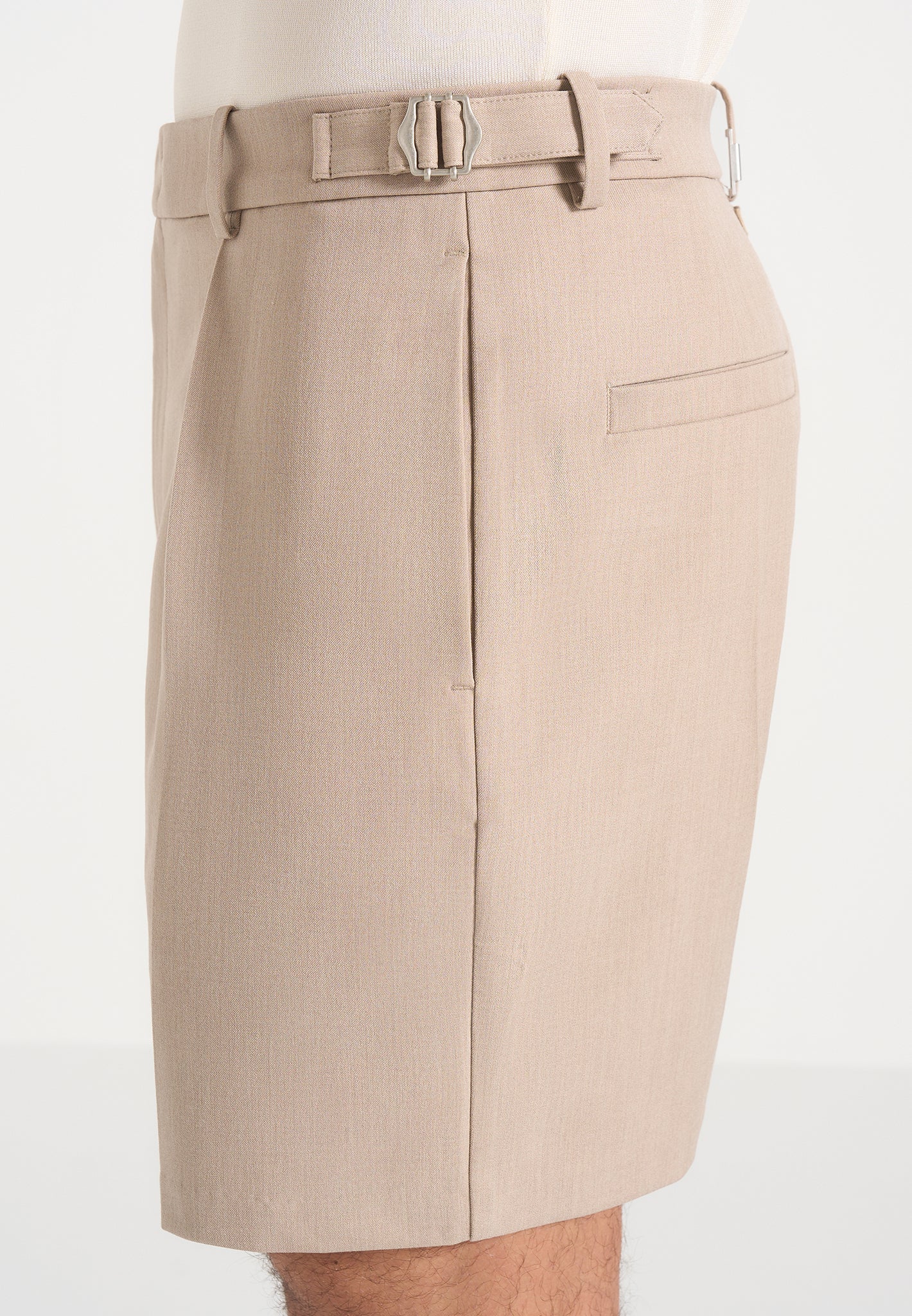 MIGUEL-Bermuda Tailored Premium con Pinzas y Ajustadores Laterales