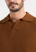 IZÁN-Polo Premium de Punto Calado con Cuello Resort