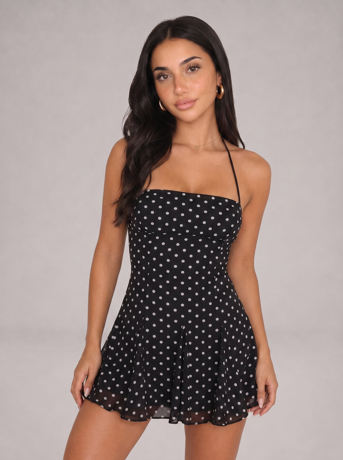 AURA - Minivestido lunares espalda™