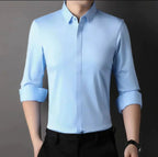 🔥49% de réduction👔Chemise boutonnée infroissable pour hommes