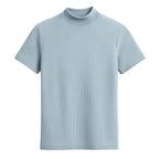 ISMAEL - Camiseta de manga corta acanalada con cuello perkins™