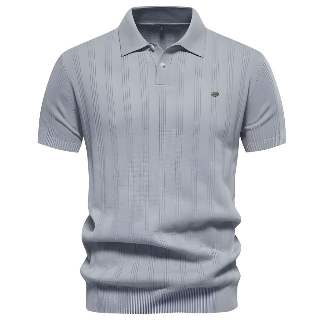 VÍCTOR - Polo de punto acanalado con textura vertical™