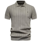 VÍCTOR - Polo de punto acanalado con textura vertical™
