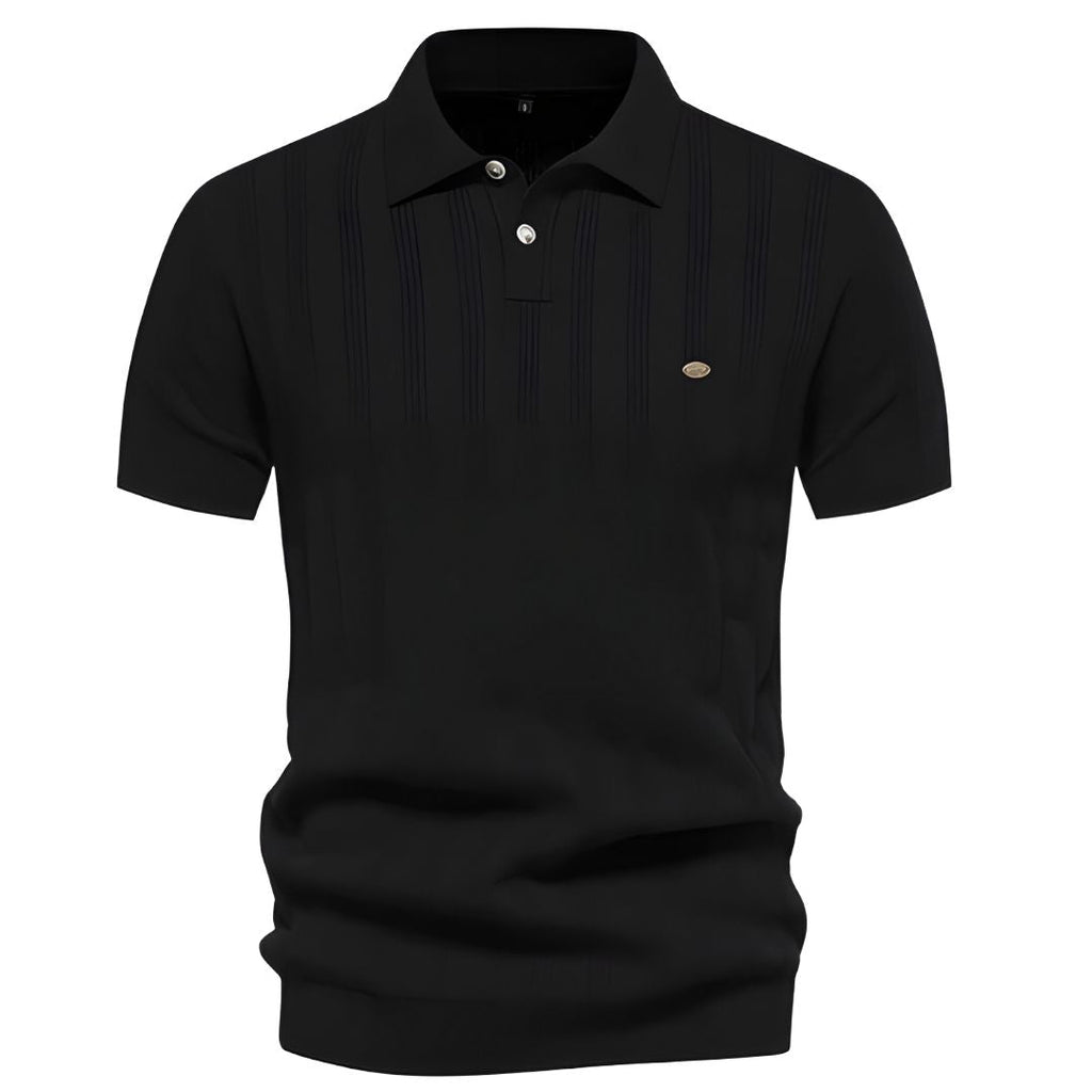 VÍCTOR - Polo de punto acanalado con textura vertical™