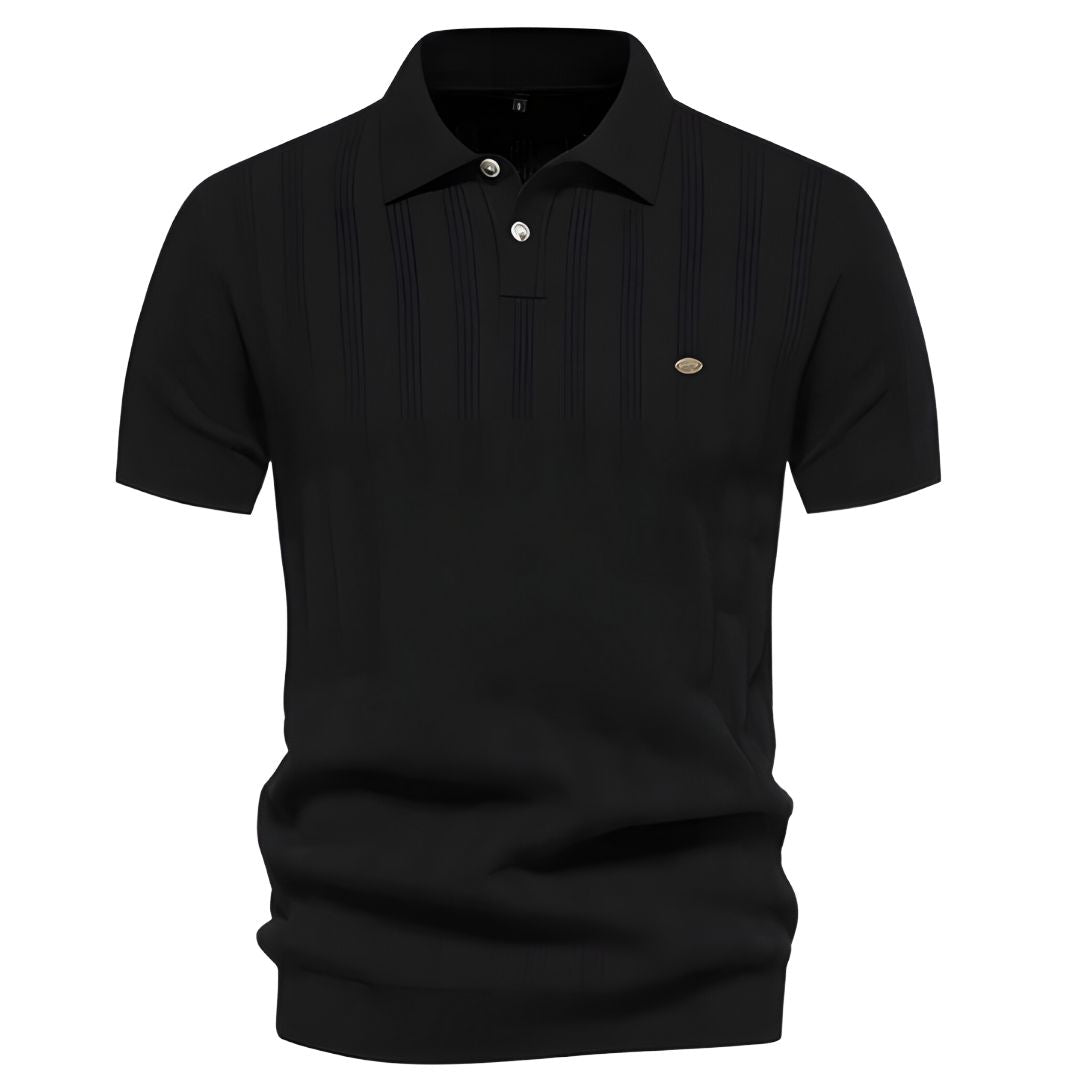 VÍCTOR - Polo de punto acanalado con textura vertical™
