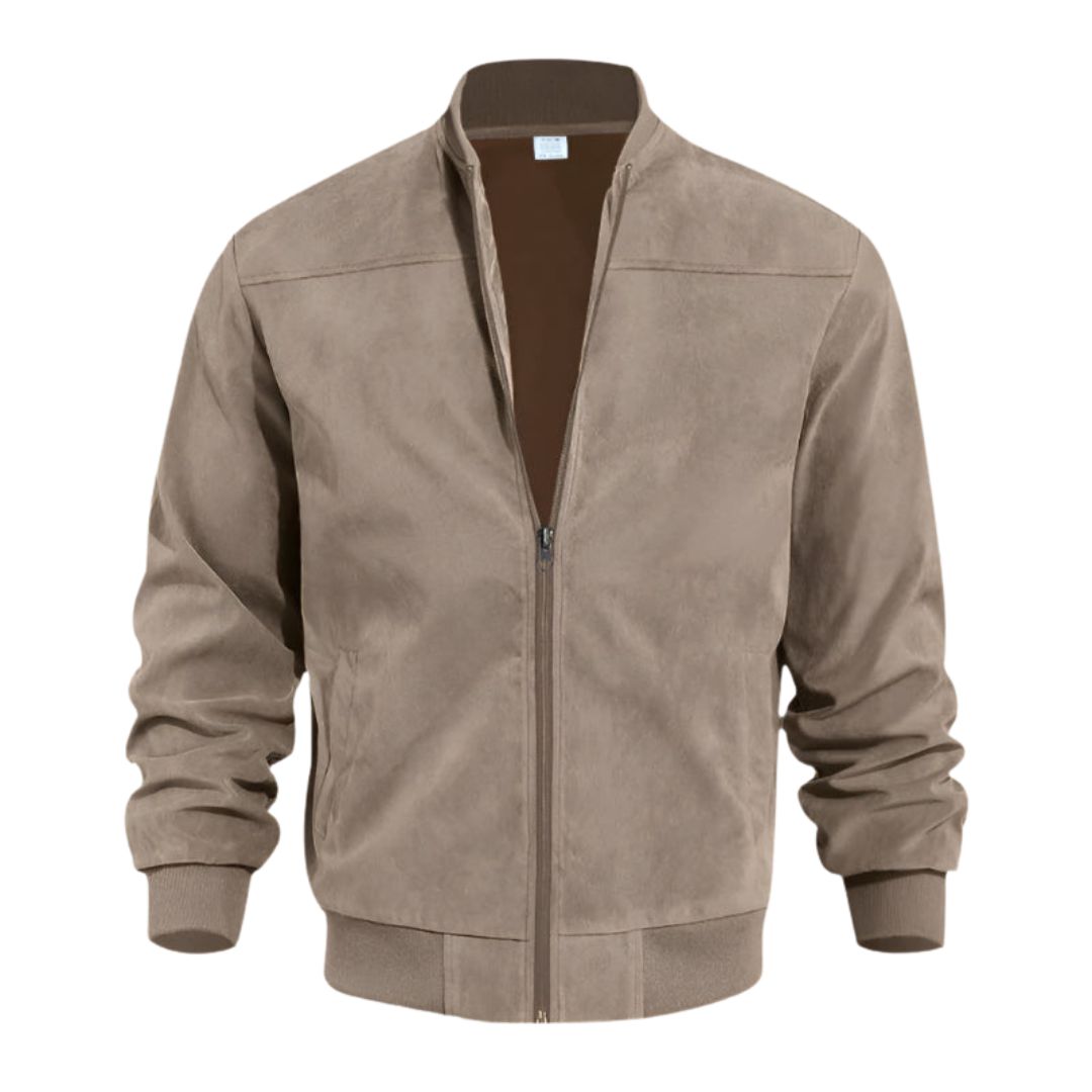MAIKEL - Chaqueta bomber de efecto ante de estilo urbano™