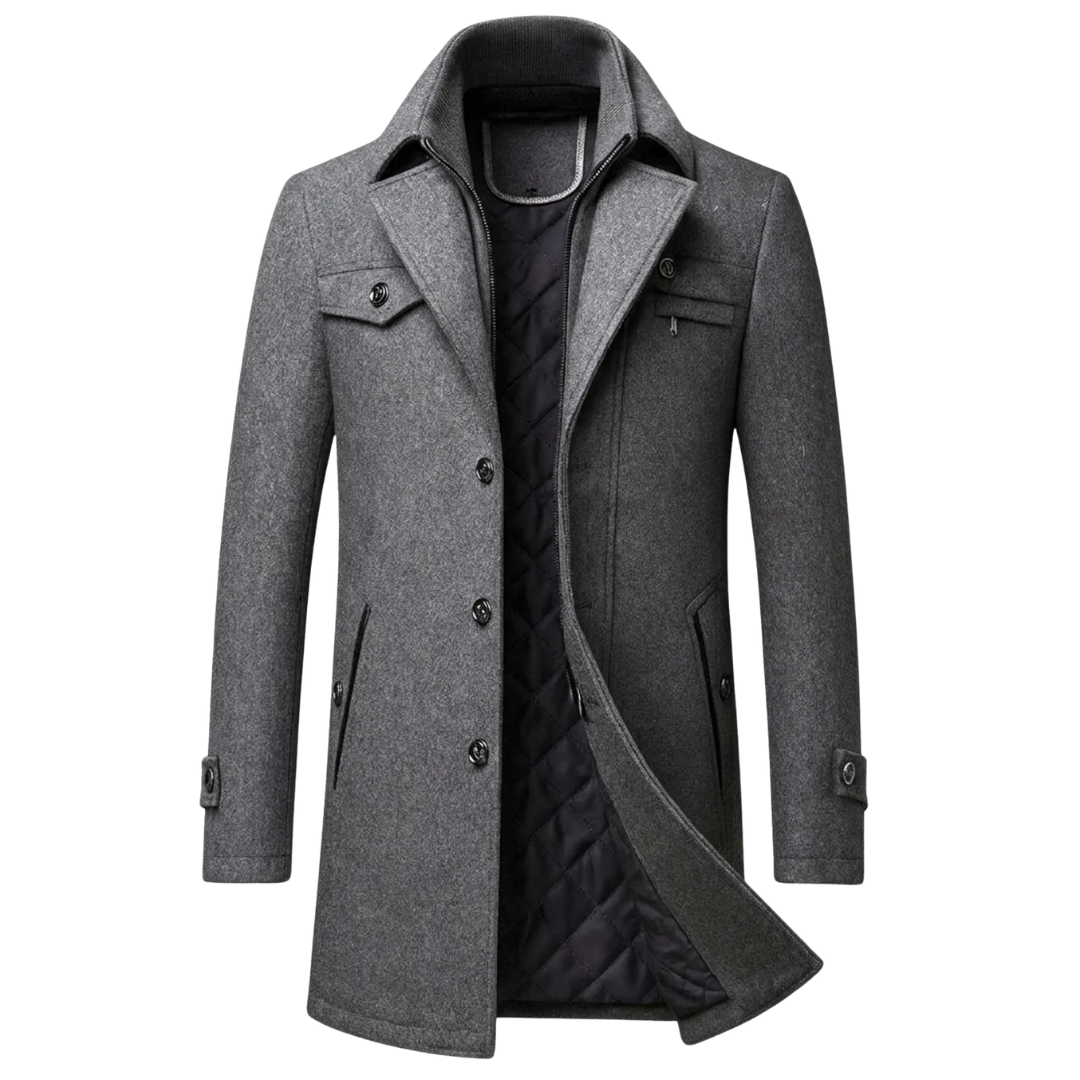 ALVARO - Abrigo cruzado elegante™