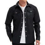 GONZALO - Chaqueta de efecto piel con bolsillos de solapa™