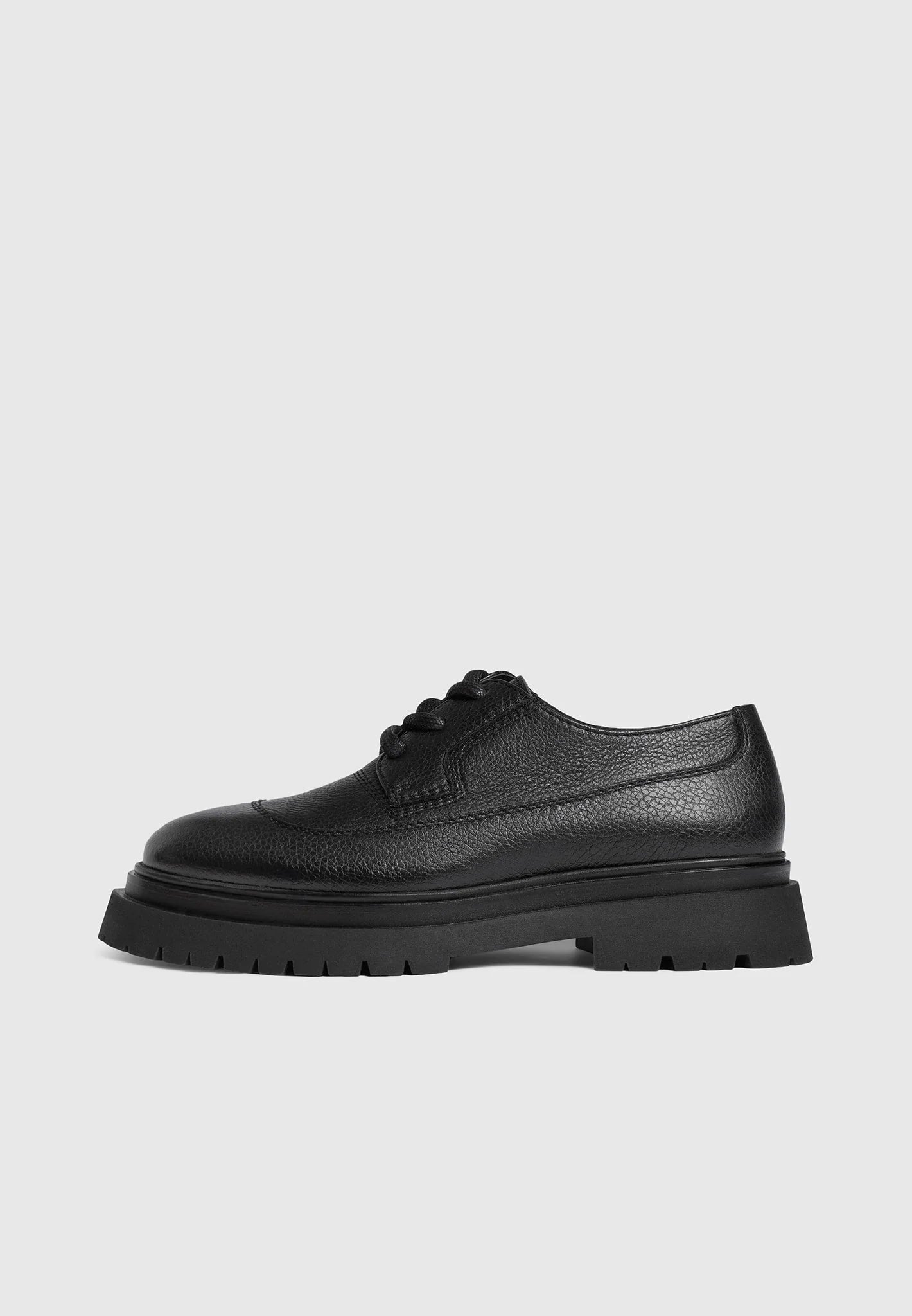 RODRÍGUEZ-Zapatos Derby de Piel Granulada