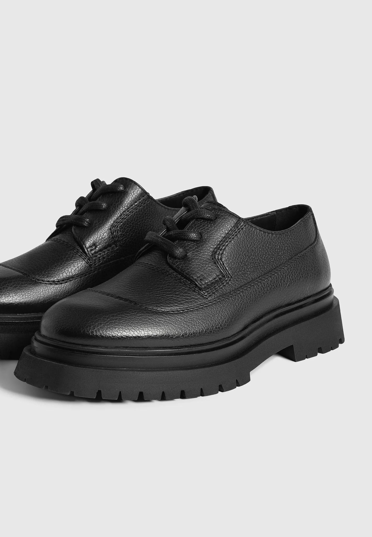 RODRÍGUEZ-Zapatos Derby de Piel Granulada