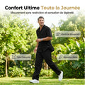 👔 50% DE RÉDUCTION ✨ Ensemble décontracté homme – Chemise col cubain & pantalon ample – Tissu léger, coupe fluide, parfait pour les vacances ou les journées chaudes 🌴