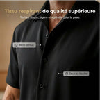 👔 50% DE RÉDUCTION ✨ Ensemble décontracté homme – Chemise col cubain & pantalon ample – Tissu léger, coupe fluide, parfait pour les vacances ou les journées chaudes 🌴