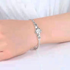 ÁGATHA - Pulsera articulada con motivo floral de rosa en plata de ley™