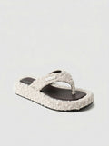 GUTIERREZ-Sandalias Plataforma Textura Bouclé
