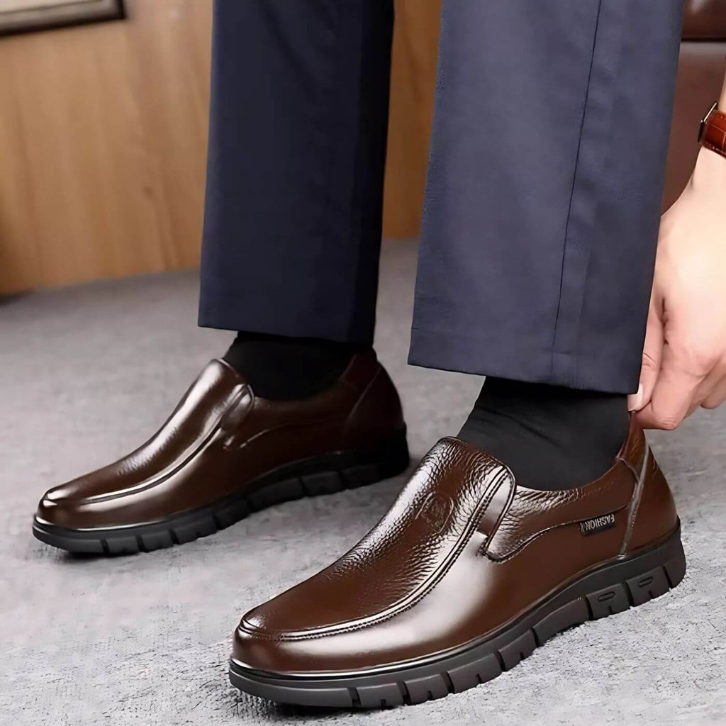 HÉCTOR - Zapatos ortopédicos de vestir sin cordones con elásticos laterales™
