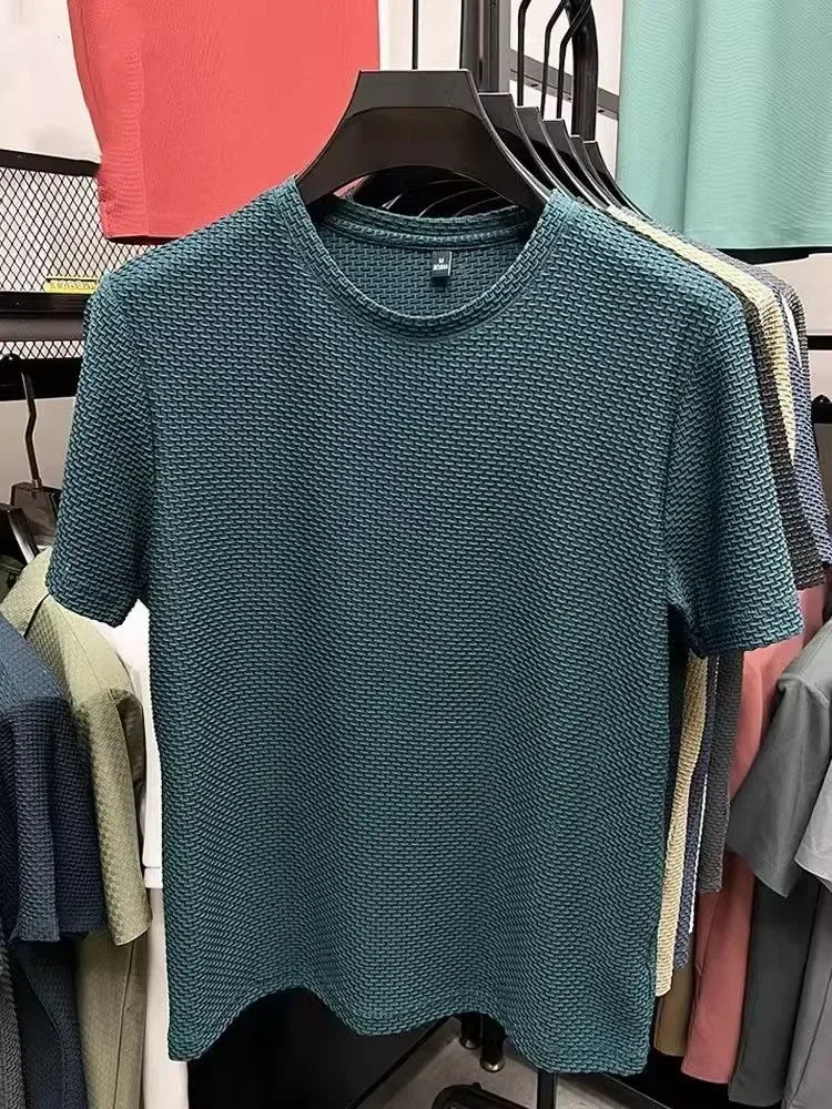 MARC - Camiseta de manga corta en punto tramado micro-geométrico™