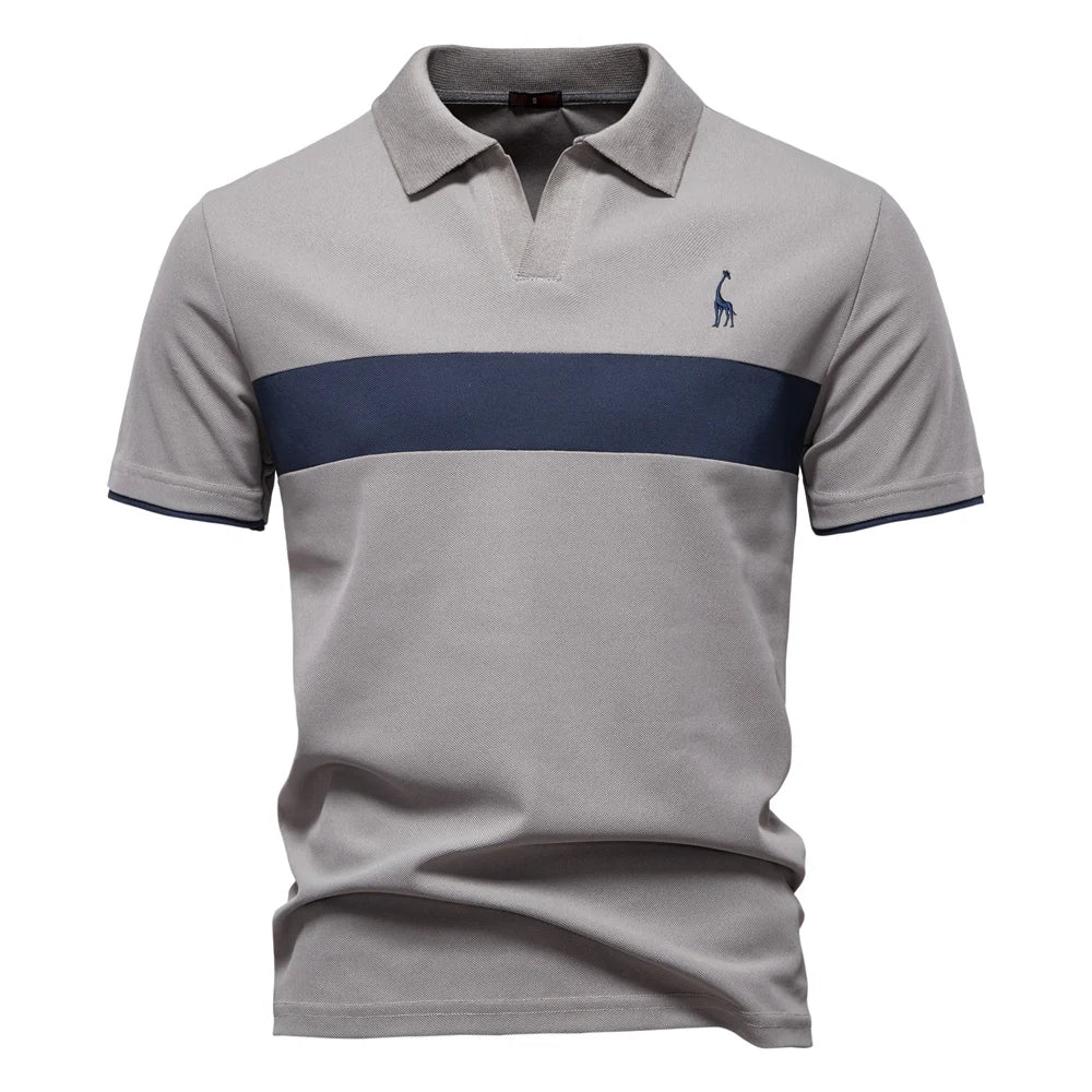 DANI - Polo de manga corta en piqué con franja horizontal color-block™