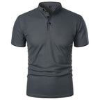 JOEL - Polo de manga corta con cuello mao y ribete a contraste™