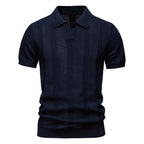 PELAYO - Polo de punto acanalado estructurado con cuello solapa™