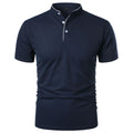 JOEL - Polo de manga corta con cuello mao y ribete a contraste™