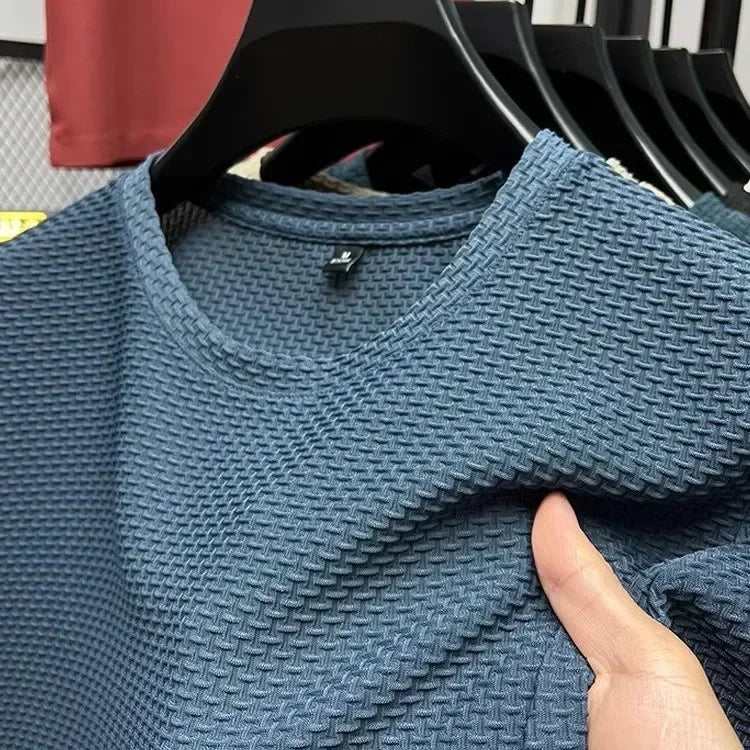 MARC - Camiseta de manga corta en punto tramado micro-geométrico™