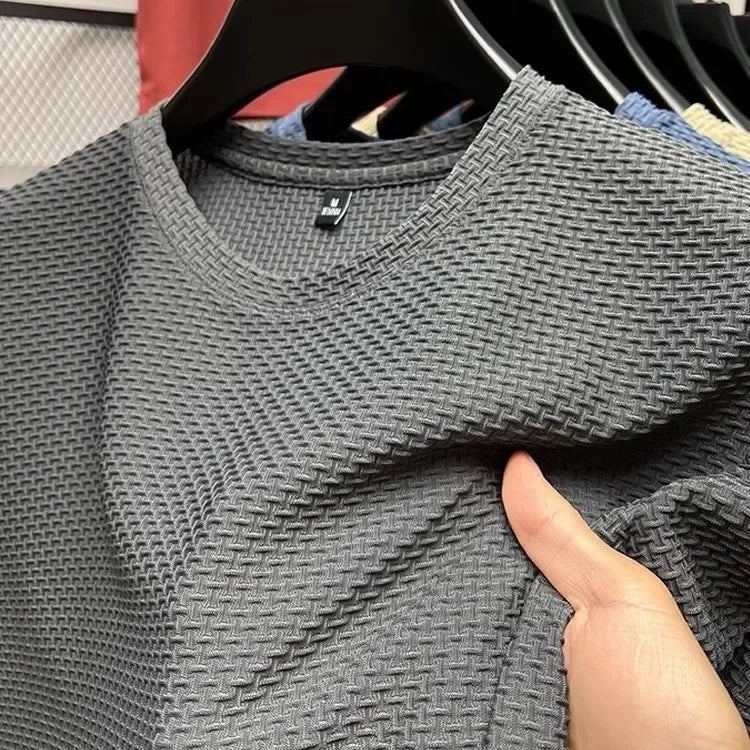 MARC - Camiseta de manga corta en punto tramado micro-geométrico™