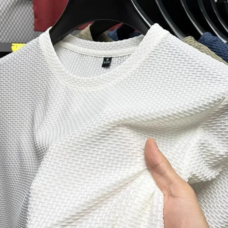 MARC - Camiseta de manga corta en punto tramado micro-geométrico™