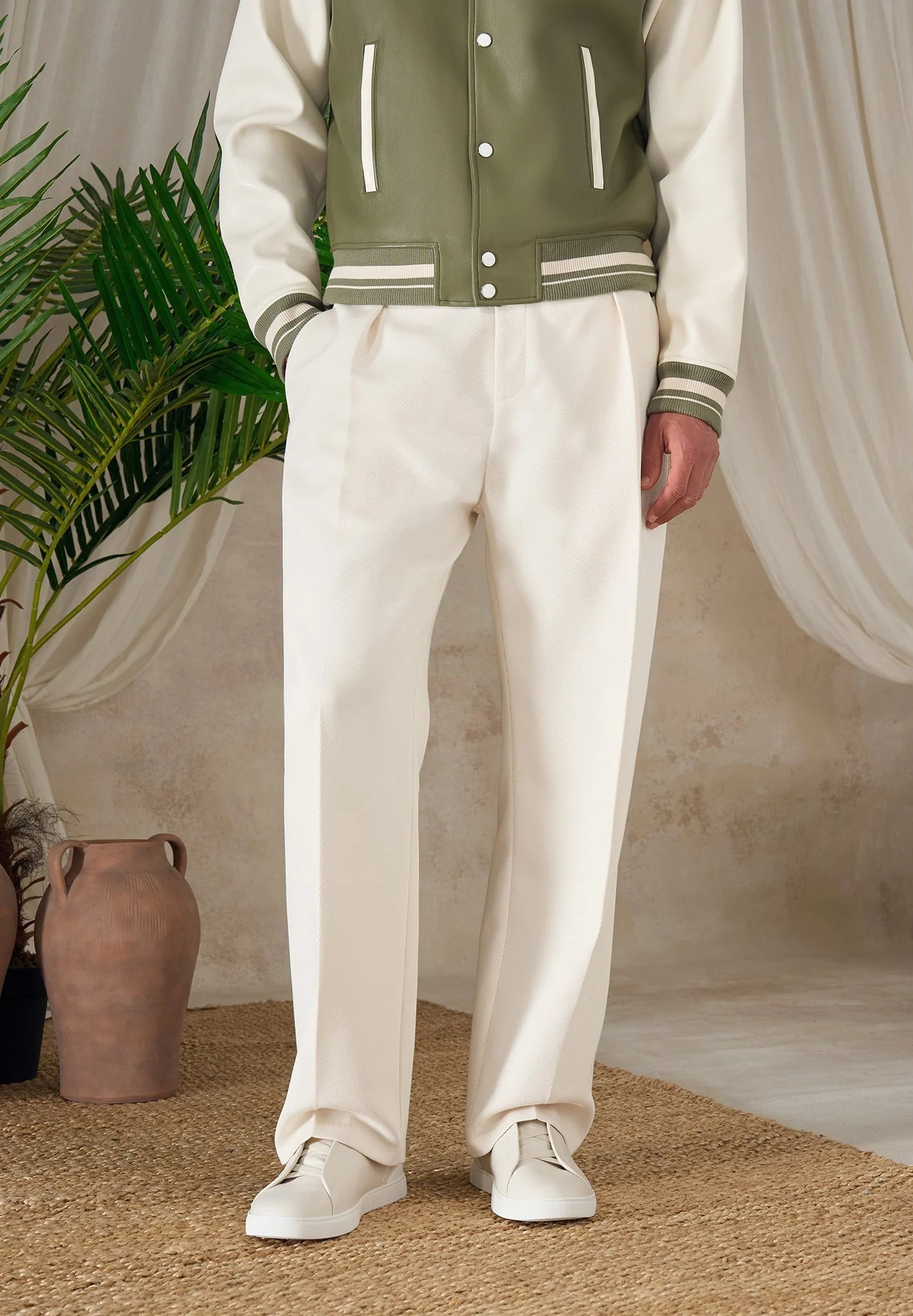 XAVI-Pantalón Premium de Corte Amplio con Pinzas™