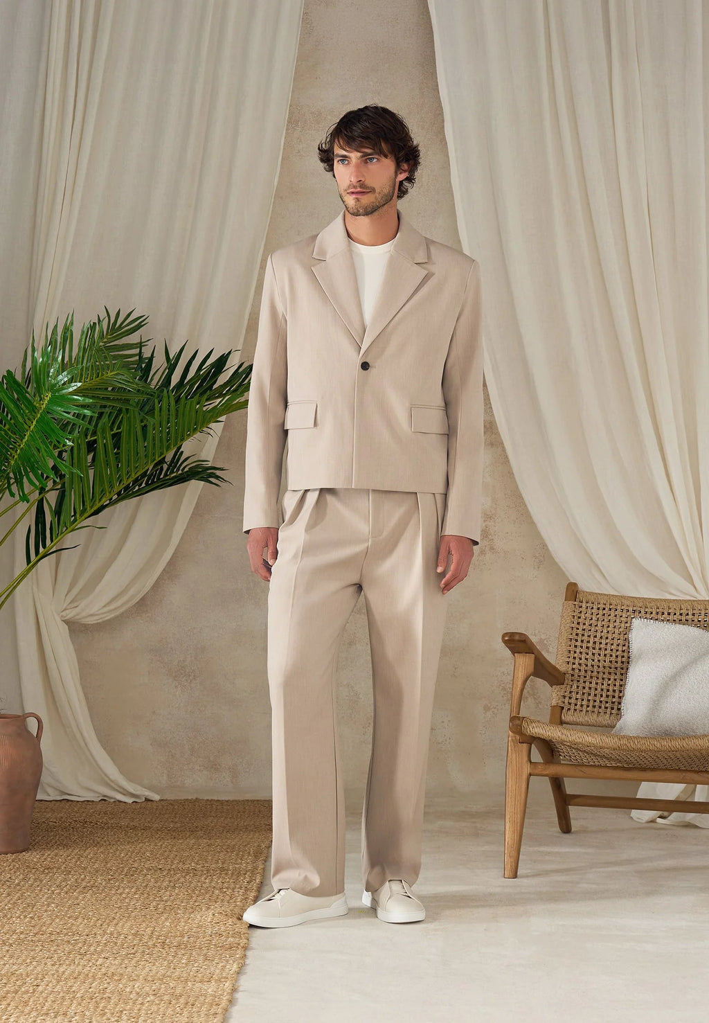 XAVI-Pantalón Premium de Corte Amplio con Pinzas™