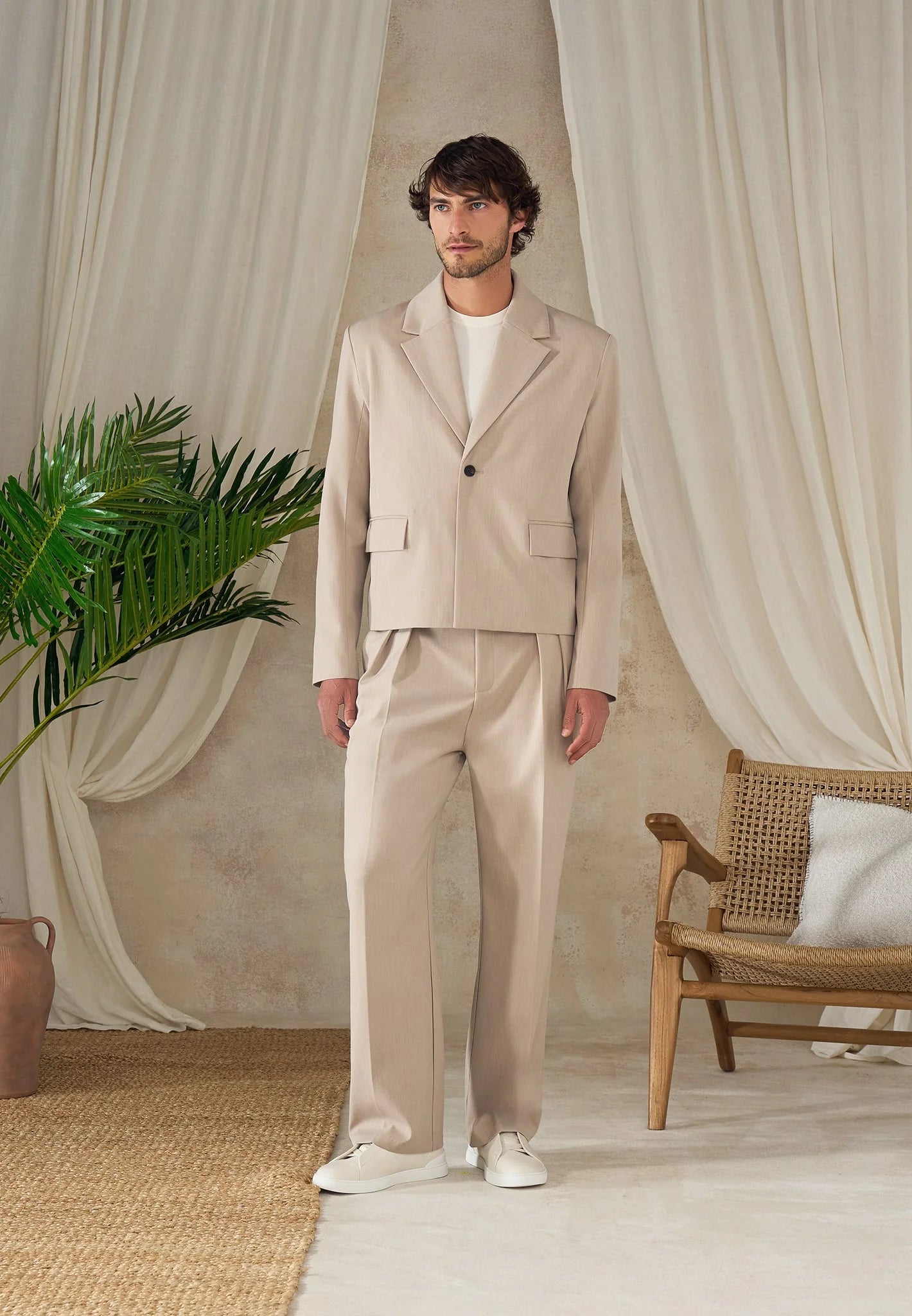 XAVI-Pantalón Premium de Corte Amplio con Pinzas™