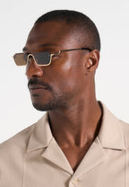 ÓSCAR-Gafas de Sol Metálicas de Silueta Rectangular