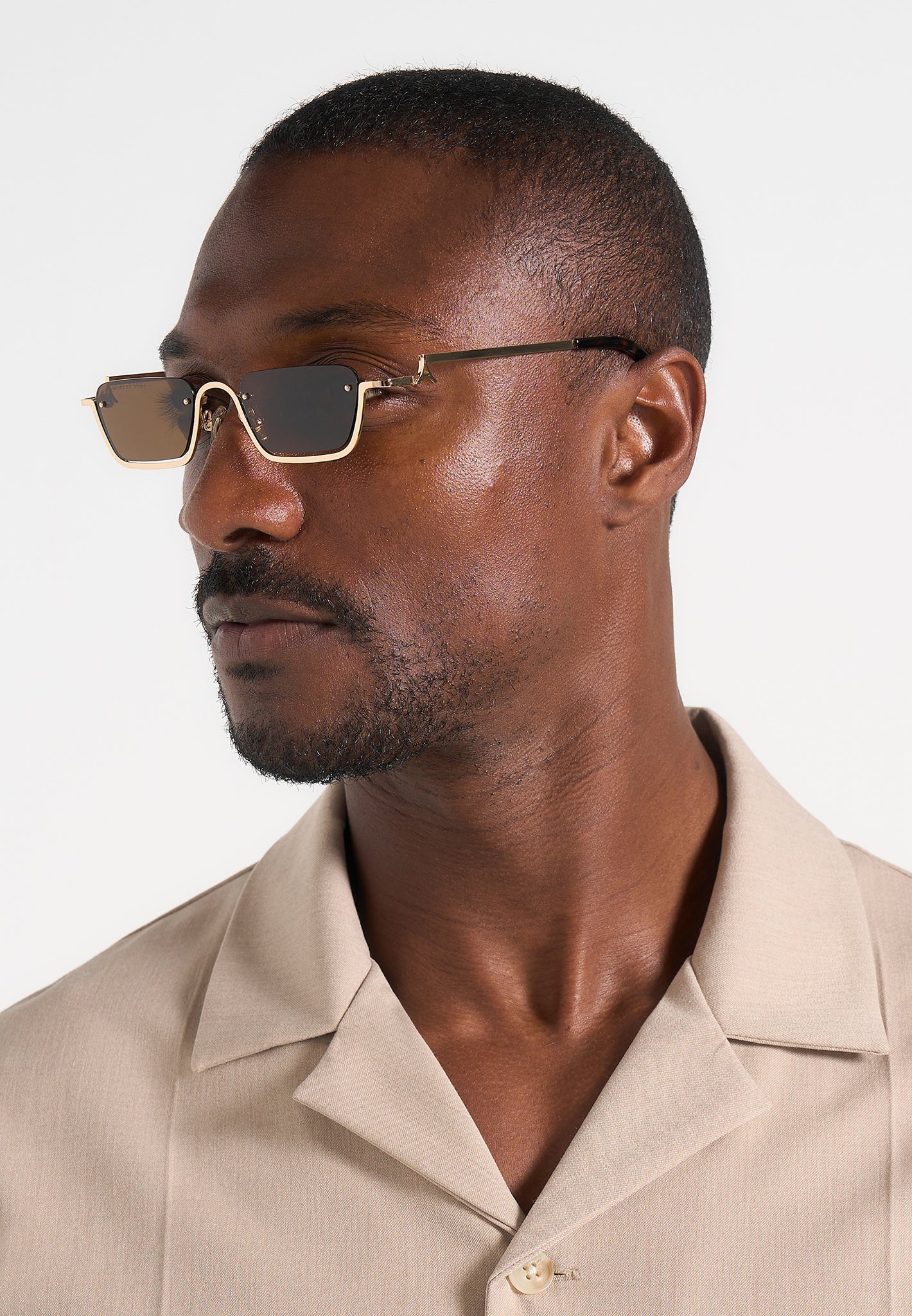 ÓSCAR-Gafas de Sol Metálicas de Silueta Rectangular