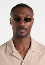 ÓSCAR-Gafas de Sol Metálicas de Silueta Rectangular
