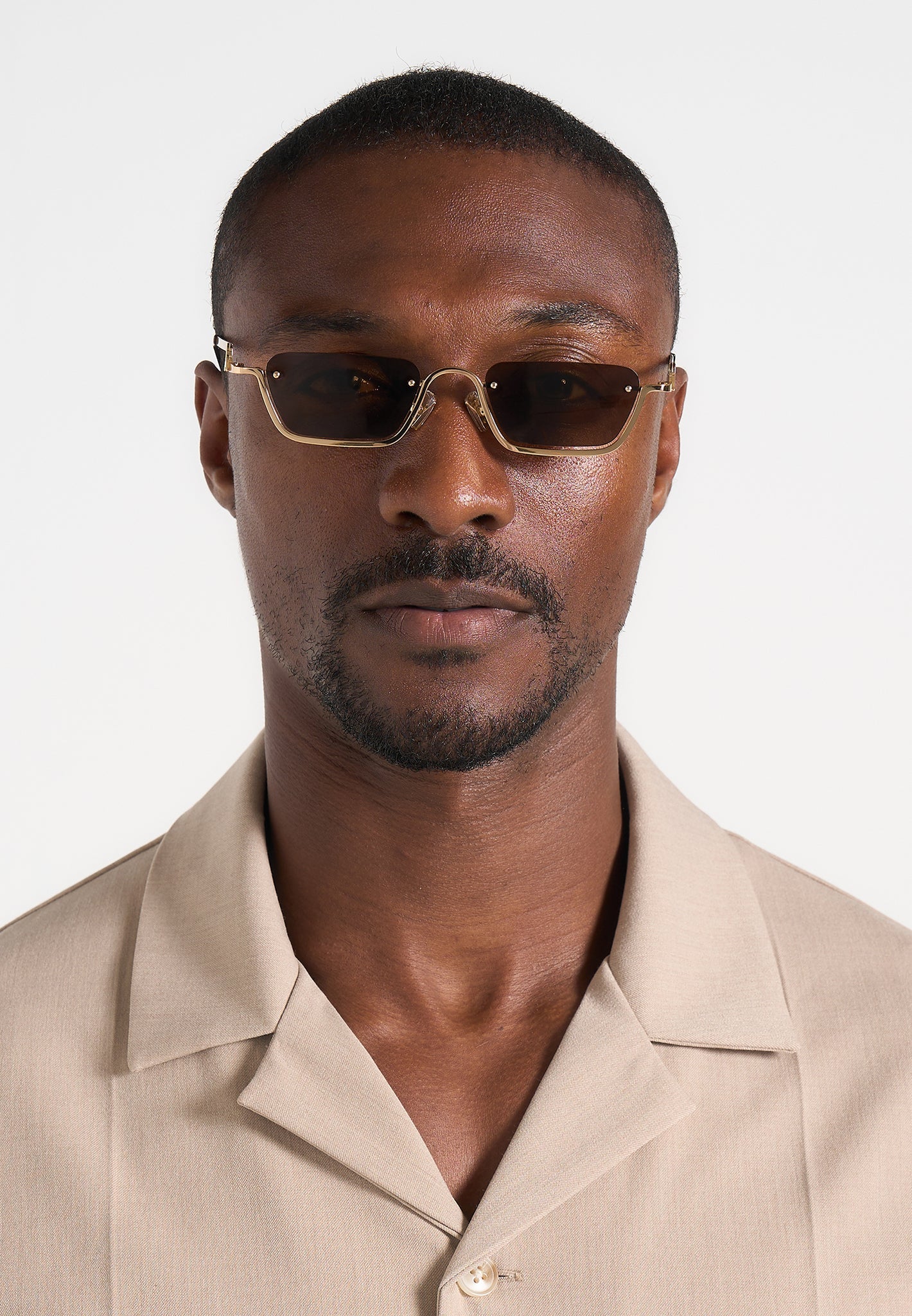 ÓSCAR-Gafas de Sol Metálicas de Silueta Rectangular
