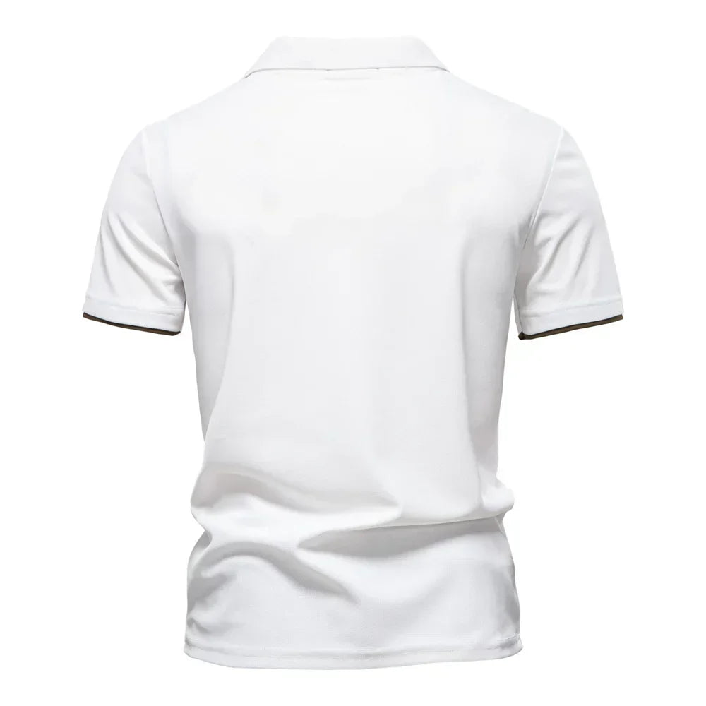 DANI - Polo de manga corta en piqué con franja horizontal color-block™
