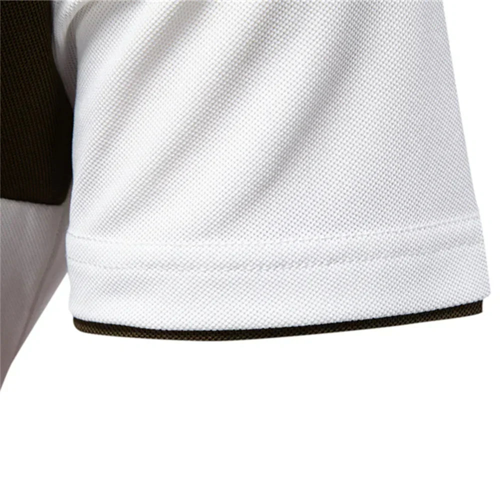DANI - Polo de manga corta en piqué con franja horizontal color-block™