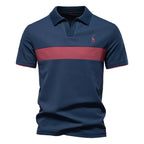 DANI - Polo de manga corta en piqué con franja horizontal color-block™